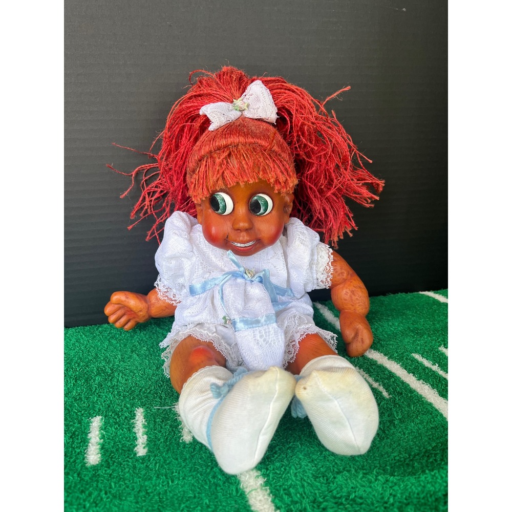 Vintage 1996 Naber Kids Tracy Doll Harald Naber Red Hair Lace Dress 12 inch